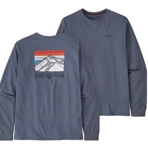 Men’s Long-Sleeved Line Logo Ridge Responsibili-Tee Shirt